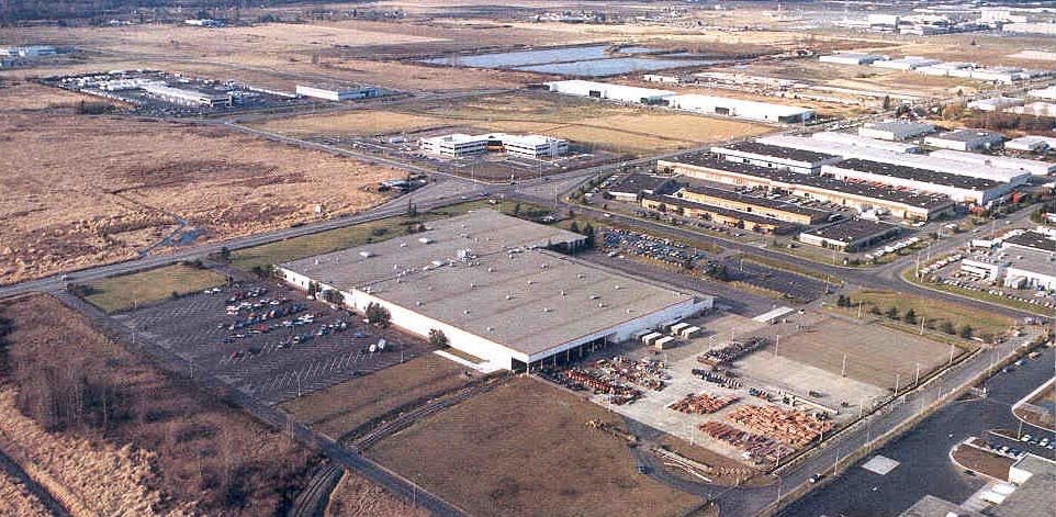Aerial view of the former AT&T manufacturing and distribution building on 30 acres in the Kent Valley